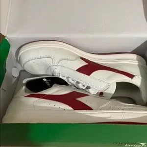 Diadora | Shoes | Diadora White Red Pepper Sneakers Size 95  display picture 1